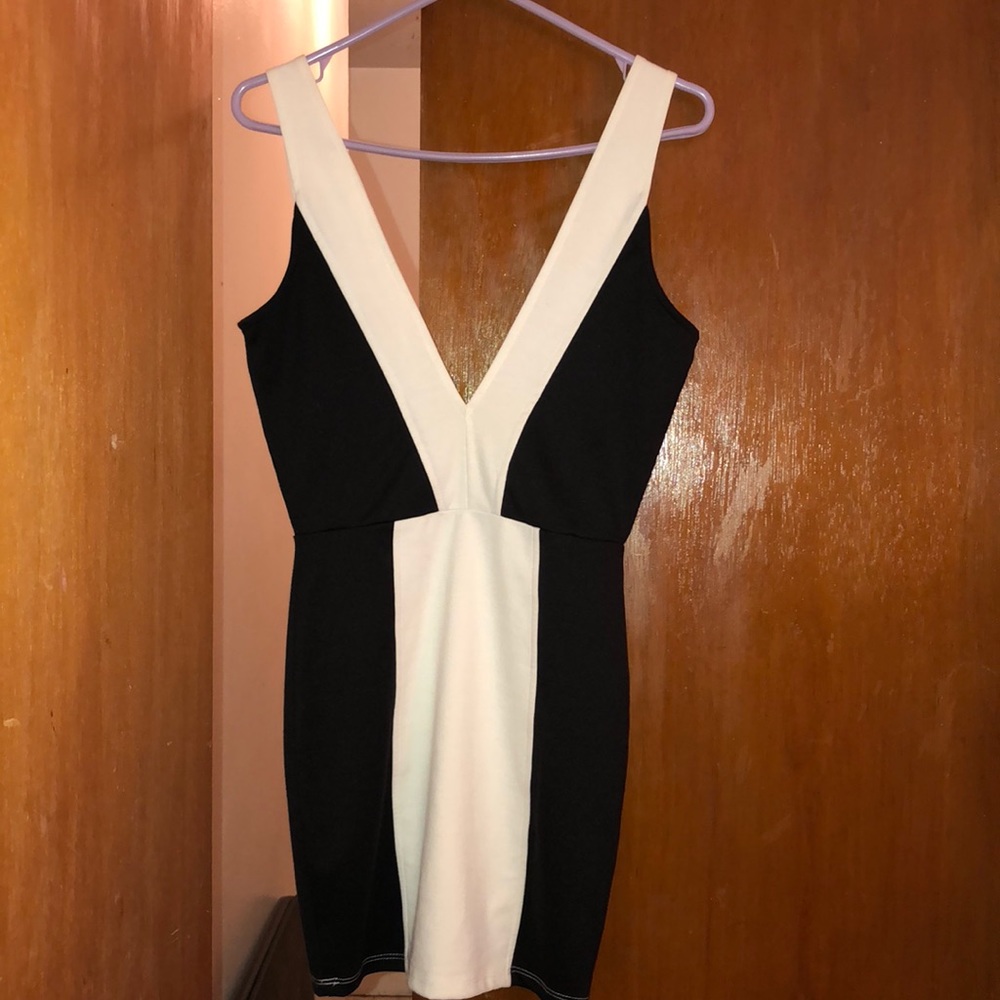 Nasty Gal Black & White Dress